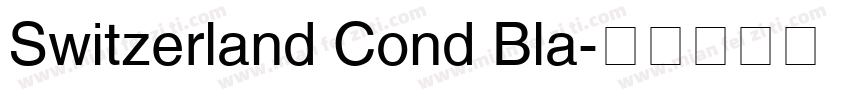 Switzerland Cond Bla字体转换